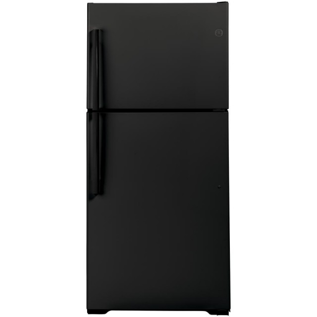 GE GTS22KGNRBB 21.9 cu. ft. Top Freezer Refrigerator in Black