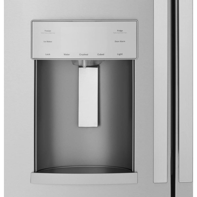 GE GYE22GYNFS 22.1 cu. ft. French Door Refrigerator in Fingerprint ...