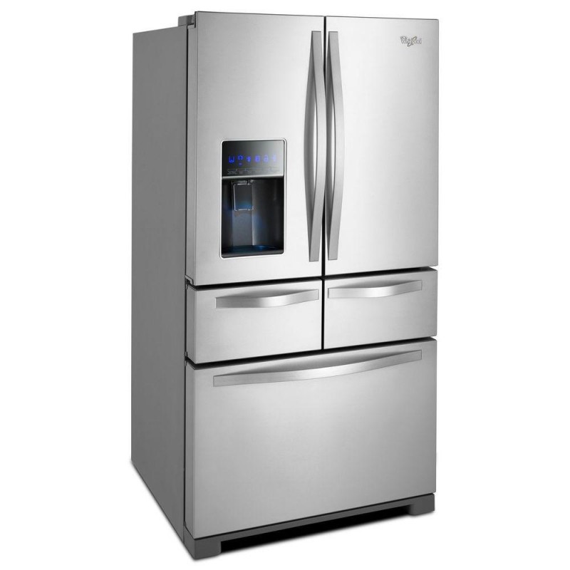 Whirlpool WRV986FDEM 25.8 cu. ft. Double Drawer French Door Whirlpool Monochromatic Stainless Steel Refrigerator
