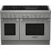Thermador PRL486NLH Pro Harmony Professional Series 48 Inch Pro-Style Gas Range with 6 Sealed Star Burners, 7.0 Total cu. ft. Convection Ovens, Liquid Propane, in Stainless Steel