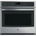 GE PT7050SFSS Profile Series 30 Inch Single Electric Wall Oven with True Convection, Steam Clean, Glass Controls, 5.0 cu. ft. Capacity, in Stainless Steel
