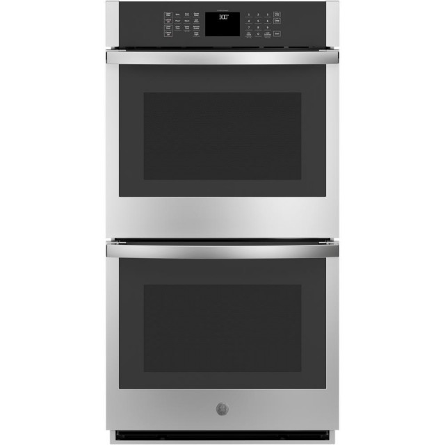 GE JKD3000SNSS 27 in. Smart Double Electric Wall Oven Self-Cleaning with Steam in Stainless Steel
