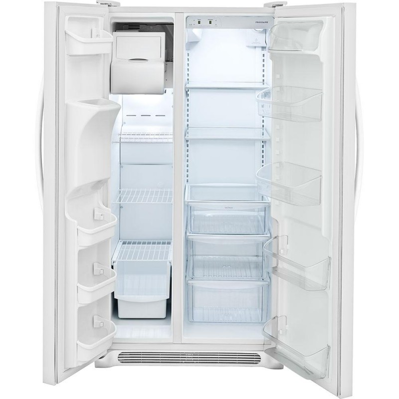 Frigidaire FFSS2615TP 25.5 cu. ft. Side by Side Refrigerator in White
