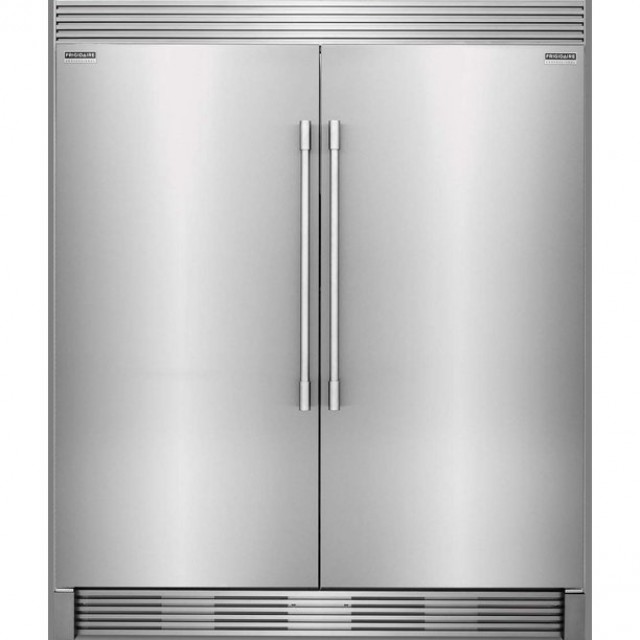Frigidaire FPRU19F8RF Professional Series 32 Inch Refrigerator Column with 18.6 cu. ft. Capacity and FPFU19F8RF Professional Series 32 Inch Freezer Column with 18.6 cu. ft. Capacity in Stainless Steel