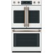 GE CTD90FP4MW2 Cafe Matte Collection Series 30 Inch Smart 10 cu. ft. Total Capacity Electric Double Wall Steam Oven in Matte White