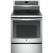GE PB911SJSS Profile 30 Inch Freestanding Electric Range with True Convection, Chef Connect, Steam Self-Clean, 5 Smoothtop Elements and 5.3 cu. ft. Oven: Stainless Steel
