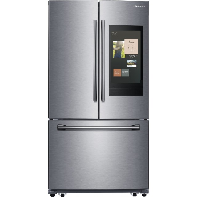 Samsung RF262BEAESR 3-Door French Door Smart Refrigerator with 24.2 Cu. Ft. Capacity, Family Hub™, Twin Cooling Plus, CoolSelect Pantry™, EZ-Open™ Handle, Door Alarm in Stainless Steel