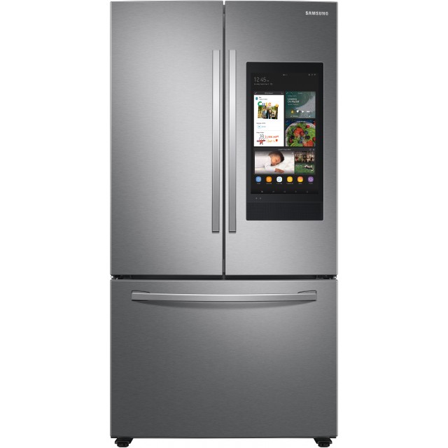 Samsung RF28T5F01SR 36 Inch Family Hub™ French Door Smart Refrigerator with 27.7 Cu. Ft. Capacity, All Around Cooling, EZ-Open™ Handle, Door Alarm, Fingerprint Resistant Stainless Steel