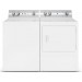 Speed Queen TC5000WN 26 Inch Top Load Washer with 3.2 cu. ft. Capacity and DC5000WE 27 Inch Electric Dryer with 7 cu. ft. Capacity, 3 Year Parts and Labor in White