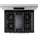 Frigidaire GCRG3060AF Gallery Series 30 Inch Freestanding Gas Range with 5 Sealed Burners, 5.7 Cu. Ft. True Convection Oven, Self Clean with Steam, Smudge-Proof™ Stainless Steel