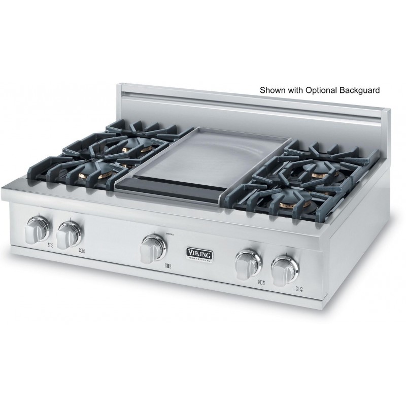 Viking Professional 5 Series 36 Stainless Steel Liquid Propane GAS Cooktop