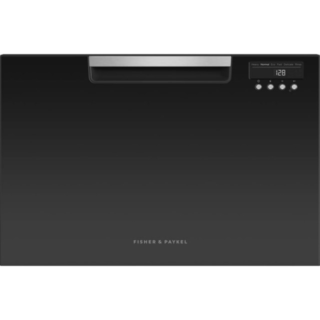 Fisher & Paykel DD24SAB9N DishDrawer Series 24 Inch Full Console Single DishDrawer Dishwasher Silence Rating of 45 dBA, ADA Compliant and Energy Star Rated: Black
