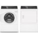 Speed Queen FF7005WN 27 Inch Front Load Washer with 3.48 cu. ft. Capacity and DF7000WG  27 Inch Gas Dryer with 7 cu. ft. Capacity, 7 Year Warranty, in White