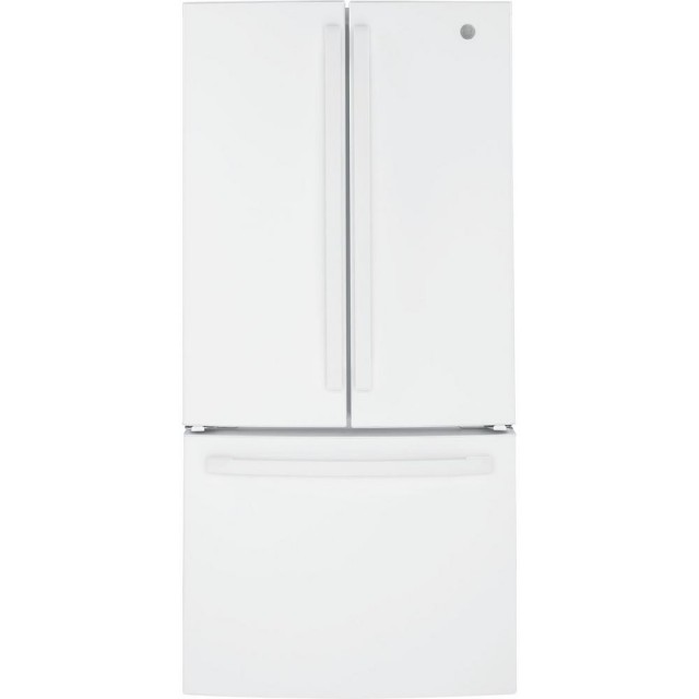 GE GWE19JGLWW 18.6 cu. ft. French Door Refrigerator in White, Counter Depth