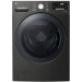 LG WM3900HBA 27 in. 5 cu. ft. Ultra Large Capacity Black Steel Front Load Washer with Turbo Wash Steam and Wi-Fi Connectivity