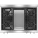 Miele HR1136GGD DirectSelect Series 36 Inch Freestanding All Gas Range with Natural Gas, 4 Sealed Burners, Griddle, 5.8 cu. ft. Total Oven Capacity in Sainless Steel