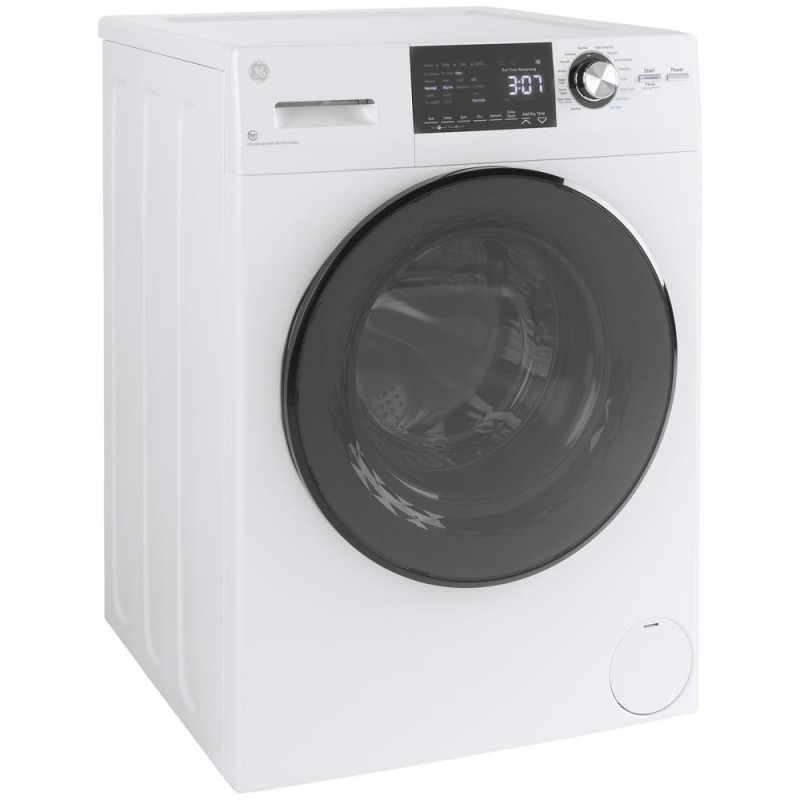 GE GFQ14ESSNWW 2.4 cu. ft. White High-Efficiency 120-Volt Ventless All In One Washer And Electric Ventless Dryer