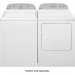 Whirlpool WTW4816FW 3.5-cu ft Top-Load Washer and WED4815EW 7-cu ft Electric Dryer in White