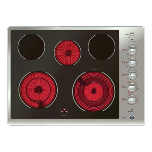 GE CP350STSS 30" Smoothtop Electric Cooktop with 5 Heating Elements, PowerBoil Element, Melt/Simmer Setting, Warming Zone and Heavy Duty Knobs, in Stainless Steel