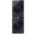 Samsung WF45R6100AV 27 Inch Front Load Washer with 4.5 cu. ft. Capacity, Stackable and DVG45R6100V 27 Inch Gas Dryer with 7.5 cu. ft. Capacity, Steam Cycle, in Fingerprint Resistant Black Stainless Steel