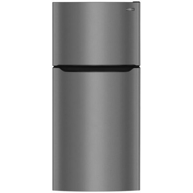 Frigidaire FFTR2045VD 30 Inch Freestanding Top Freezer Refrigerator with 20 cu. ft. Total Capacity in Black Stainless Steel