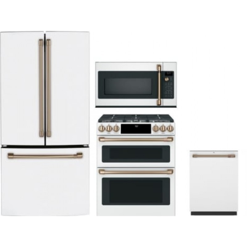 Package Cafe2 - Cafe Appliances - 4 Piece Appliance Package with