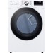 LG WM4200HWA 27 in. 5 cu. ft. White Ultra Large Capacity Front Load Washing Machine and DLEX4200W 7.4 cu. ft. Ultra Large Capacity, Stackable, Electric Vented Dryer with Sensor Dry, TurboSteam & Wi-Fi Enabled, in White