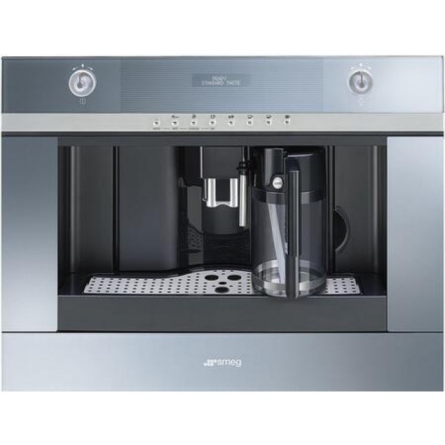 Smeg CMSCU451S Linea Series 24 Inch Built-In Coffee System with in Stainless Steel