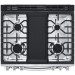 LG LSGL6335F 30 Inch Smart Slide-in Gas Range with 5 Sealed Burners, Griddle, Wi-Fi Enabled, 6.3 cu. ft. Capacity, Convection, Self-Cleaning Mode, Storage Drawer, Probake Convection, InstaView, Air Fry, Self-Cleaning, PrintProof Finish in Stainless Steel