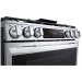 LG LSGL6335F 30 Inch Smart Slide-in Gas Range with 5 Sealed Burners, Griddle, Wi-Fi Enabled, 6.3 cu. ft. Capacity, Convection, Self-Cleaning Mode, Storage Drawer, Probake Convection, InstaView, Air Fry, Self-Cleaning, PrintProof Finish in Stainless Steel