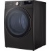 LG DLEX4200B 7.4 cu. ft. Ultra Large Capacity Black Steel Smart Electric Vented Dryer with Sensor Dry, TurboSteam & Wi-Fi Enabled