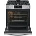 Frigidaire FGGH3047VF Gallery Series 30 Inch Front Control Gas Range with 5 Burners, 5.6 Cu. Ft. Capacity True Convection Oven, Continuous Grates, Self Clean with Steam Option, Storage Drawer, Air Fry, Temperature Probe : Stainless Steel