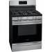 Frigidaire Gallery Series GCRG3060AF 30 Inch Freestanding Gas Range with 5 Sealed Burners, 5.7 Cu. Ft. True Convection Oven, Storage Drawer, Self Clean with Steam, Air Fry, and Sabbath Mode: Smudge-Proof™ Stainless Steel
