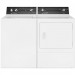 Speed Queen TR3003WN 26 Inch Top Load Washer with 3.2 cu. ft. Capacity and DR3003WG 27 Inch Gas Dryer with 7 Cu. Ft. Capacity, Sanitize, Reversible Door, Interior Light, 220-CFM Exhaust, 3 Temperature Selections, 3 Year Warranty, in White
