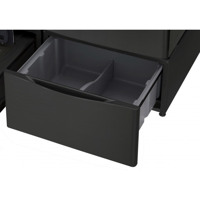 LG WDP4B 27 in. Laundry Pedestal with Storage Drawers for Washers and Dryers in Black Steel