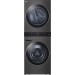 LG WKEX200HBA 27 in. Black Steel WashTower Laundry Center with 4.5 cu. ft. Front Load Washer and 7.4 cu. ft. Electric Dryer