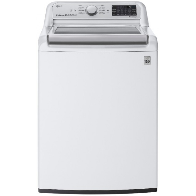 LG WT7800CW 5.5 cu. ft. High Efficiency Mega Capacity Smart Top Load Washer with TurboWash3D and Wi-Fi Enabled in White, ENERGY STAR