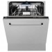 ZLINE DWV-24 24" Tallac Series 3rd Rack Dishwasher with Stainless Steel Tub, Traditional Handle, Stainless Steel, 51dBa 