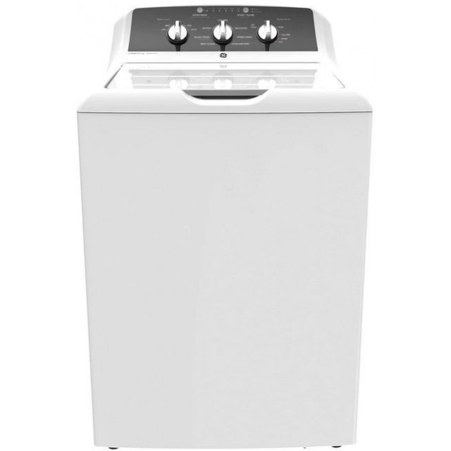 GE GTW525ACPWB 27 Inch Top Load Washer with 4.2 cu. ft. Capacity, 7 Wash Cycles, 750 RPM, UL Certification, Stainless Steel Tub, Deep Clean Cycle in White