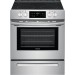 Frigidaire FFEH3051VS 30 Inch Front Control Electric Range with 4 Smoothtop Elements, 5.0 Cu. Ft. Capacity, SpaceWise® Expandable Element, Quick Boil Element, Built-in Look, Rear Filler Kit, and Steam Clean