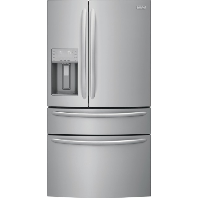 Frigidaire FG4H2272UF Gallery Series 36 Inch Counter Depth French Door Refrigerator with 21.4 cu. ft. Capacity, Custom-Flex® Temp Drawer, TwinTech™ Cooling, in Stainless Steel