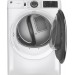 GE GFD65GSSNWW 28 Inch Gas Smart Dryer with 7.8 Cu. Ft. Capacity, Powersteam, Damp Alert, Vent Sensor, 4 Way Venting, 12 Dry Cycles, Quick Dry, Sanitize Cycle, Reduce Static, Wrinkle Care, ADA Compliant, and ENERGY STAR® Certified: White