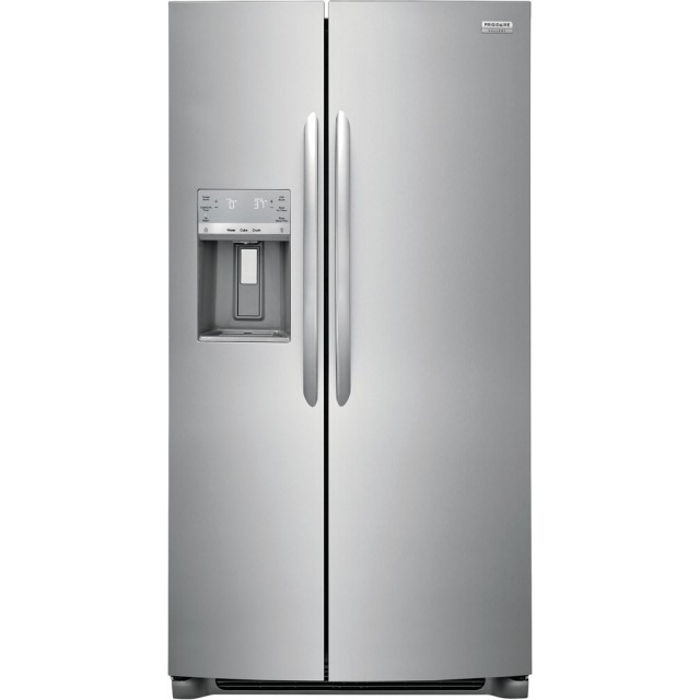 Frigidaire Gallery Series GRSS2652AF 36 Inch Freestanding Side by Side Refrigerator with 25.6 Cu. Ft. Total Capacity, CrispSeal® Plus Crisper, Filtered Water/Ice Dispenser, PurePour™ Water Filter: Stainless Steel