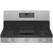 GE JGB660YPFS 30 Inch Freestanding Gas Range with 5 Sealed Burners, 5.0 Cu. Ft. Oven Capacity, Storage Drawer, Continuous Grates, Self-Clean, Griddle, Precise Simmer, Power Boil, and Star-K® Certified: Fingerprint Resistant Stainless Steel