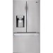 LG LFXC22526S 36 Inch Counter Depth Smart French Door Refrigerator with 22.1 Cu. Ft. Capacity, WiFi, SmartThinQ®, Dual Ice Maker, Smart Cooling™, SmartDiagnosis™, Sabbath Mode, Star-K® Certified, and ENERGY STAR®: PrintProof™ Stainless Steel