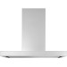 GE UVW9361SLSS 36 Inch Smart Wall Mount Chimney Hood with WiFi Connect, 4-Speed Fan Control, 610-CFM Venting System, Adjustable CFM Blower, Perimeter Venting, 10-Foot Ceiling Height, and Triple LED Dimmable Lighting: Stainless Steel