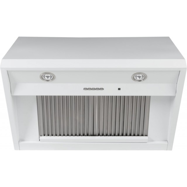 Cafe CVW93044PWM 30 Inch Commercial Wall Mount Range Hood with 4-Speed/600 CFM Blower, Push-Button Control, LED Lights, Removable Baffle Filters, Night Light Setting, QuietBoost™, Chef Connect, Wi-Fi, UL Listed, and ADA Compliant: Matte White