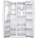 Samsung RS22HDHPNWW 22.3 cu. ft. Side by Side Refrigerator in White, Counter Depth