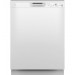 GE GDF550PGRWW 24 Inch Built-In Dishwasher with 4 Wash Cycles, 16 Place Settings, Hard Food Disposer, Steam Wash, Soil Sensor, Delay Start, NSF Certification, Dry Boost, Autosense Cycle, Active Flood Protect, Steam + Sani in White