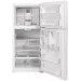 GE GTS19KGNRWW 30 Inch Top Freezer Refrigerator with 19.1 Cu. Ft. Capacity, Reversible Hinges, Adjustable Full-Width Glass Shelves, Spillproof Freezer Floor, Upfront Controls, Garage Ready, Never Clean Condenser and Star-K Certified: White